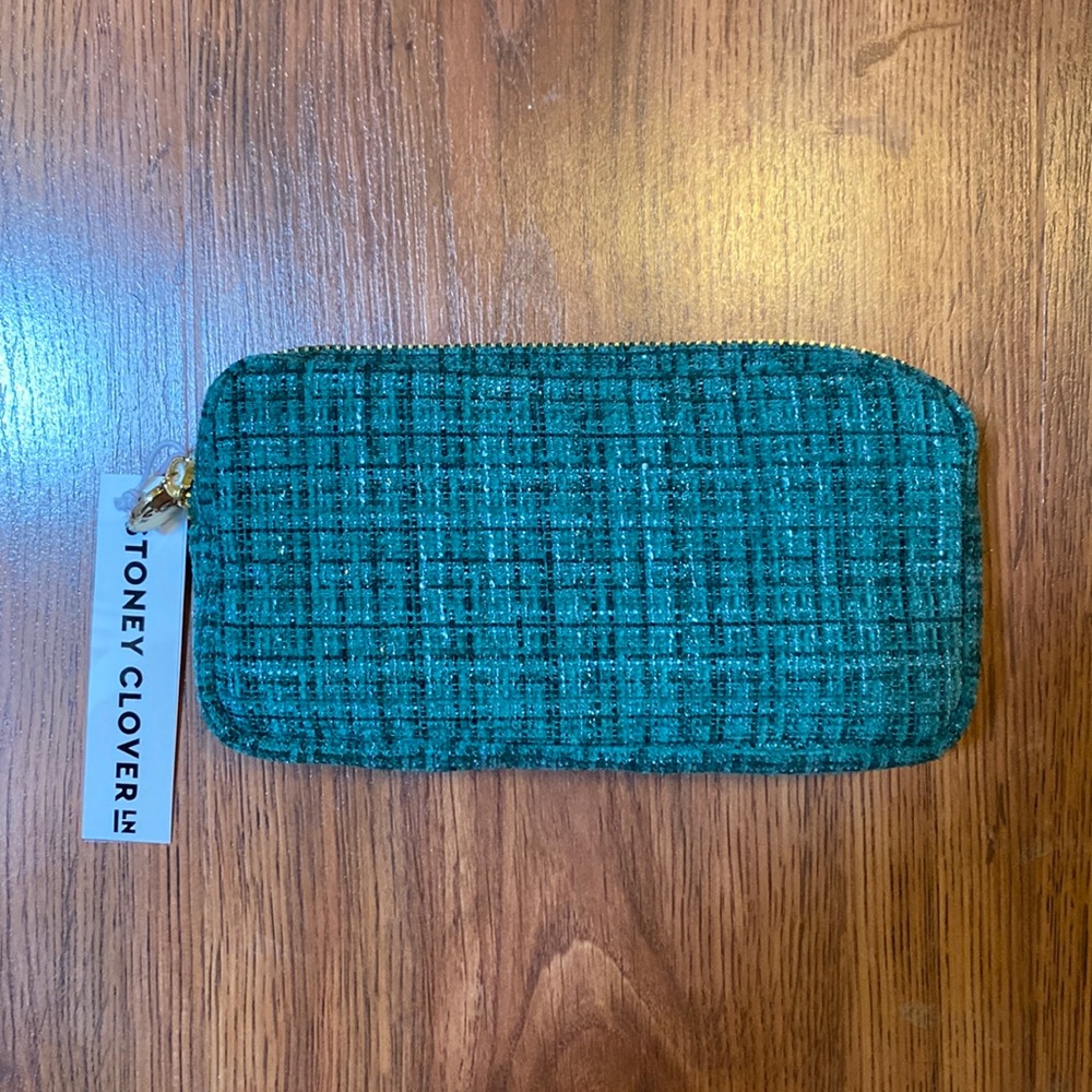 NWT Stoney Clover Lane Tis the Season Boucle Small Pouch